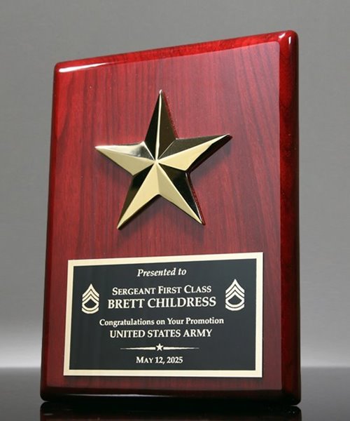 Picture of Officer Recognition Award Plaque