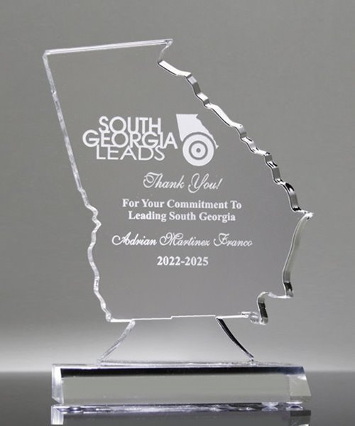 Picture of Georgia Acrylic State Shape Trophy