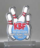 Picture of Full Color Bowling Acrylic Award