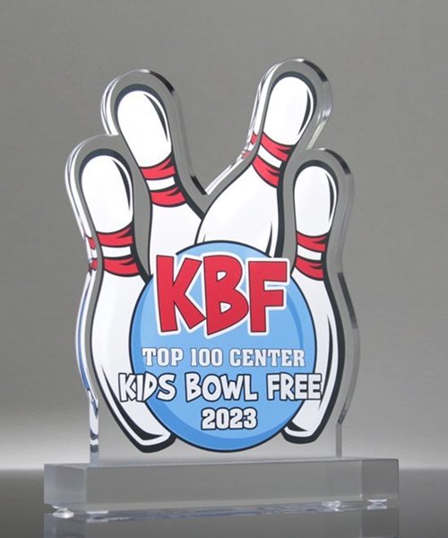 Picture of Full Color Bowling Acrylic Award