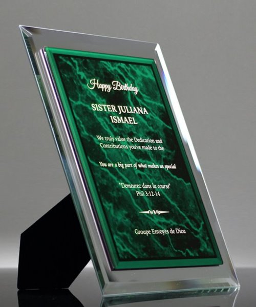 Picture of Synthesis Award Plaque - Green Marble