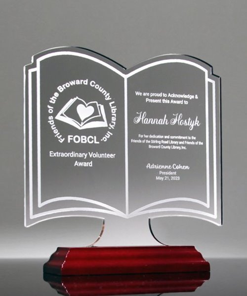 Picture of Acrylic Book Trophy