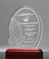 Picture of Praying Hands Acrylic Award