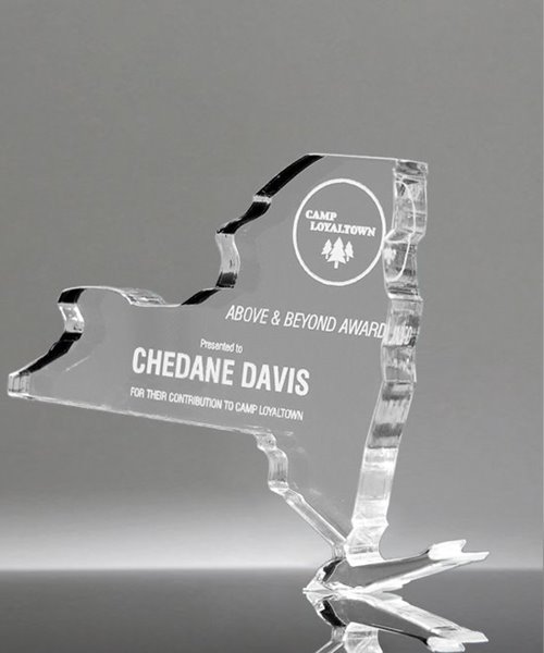 Picture of Clear Acrylic New York State Award