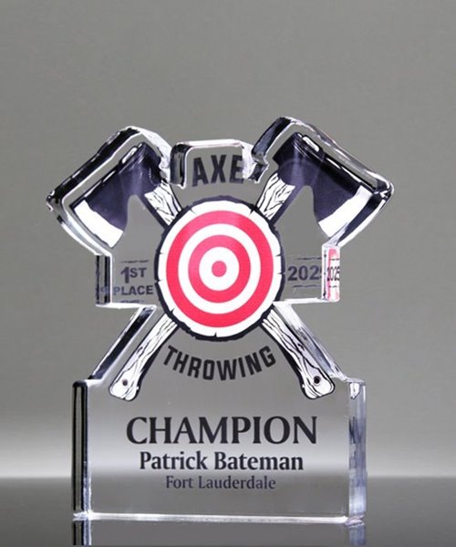 Picture of Axe Throwing Acrylic Trophy