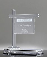 Picture of Crystal Real Estate Sign Award