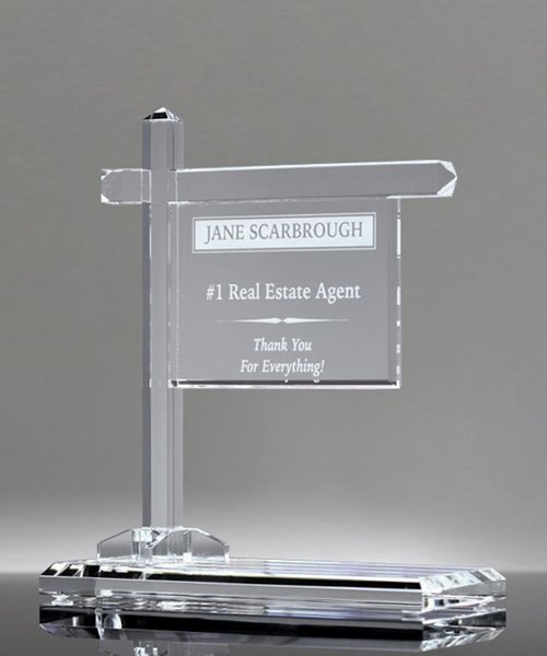 Picture of Crystal Real Estate Sign Award