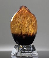 Picture of Seraphic Orb Art Crystal Award - Clear Base