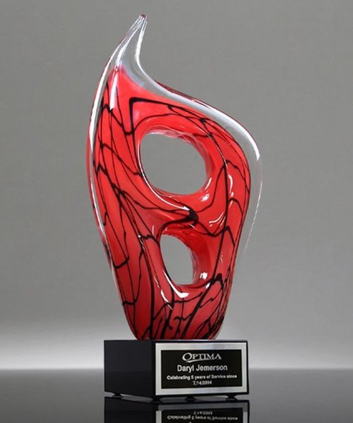 Picture of Breakthrough Art Glass Trophy