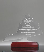 Picture of State of Virginia Acrylic Award