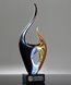 Picture of Contemporary Colorful Flame Art Glass - Medium