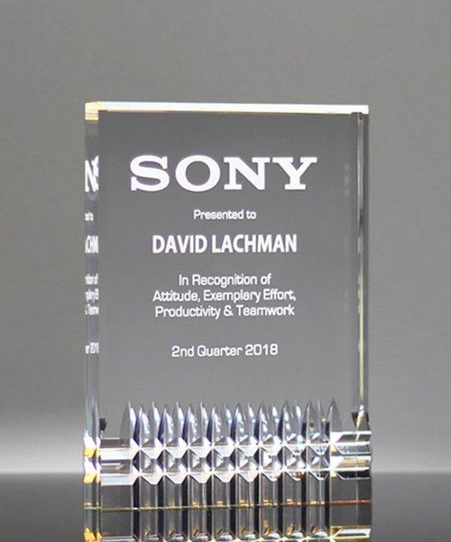 Picture of Legacy Gold Acrylic Award - Medium Size