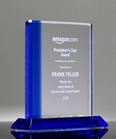 Picture of Tribute Crystal Award - Medium Size