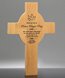 Picture of Red Alder Wood Cross Plaque