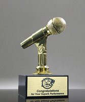 Picture of Gold Microphone Trophy