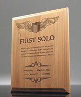 Picture of First Solo Flight Award Plaque