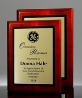 Picture of Gloss Rosewood Econo Award Plaque - Gold Plate