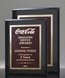 Picture of Gloss Ebony Designer Plaque - Red Marble Mist