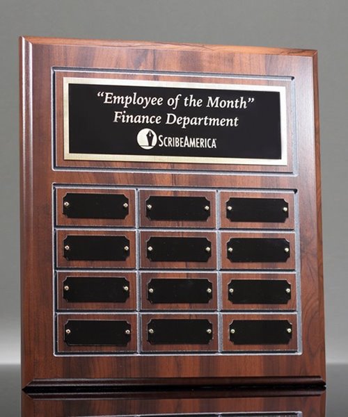 Picture of Classic Cherry Finish Employee Perpetual Plaque