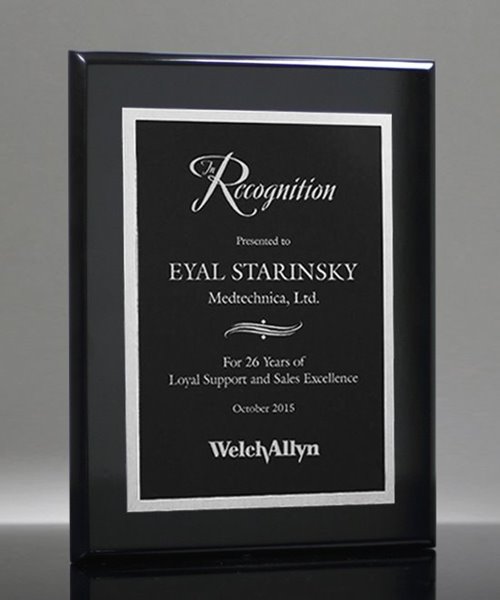 Picture of Piano-Finish Ebony Plaque