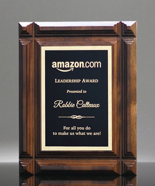 Picture of Deep Groove Walnut Plaque Award