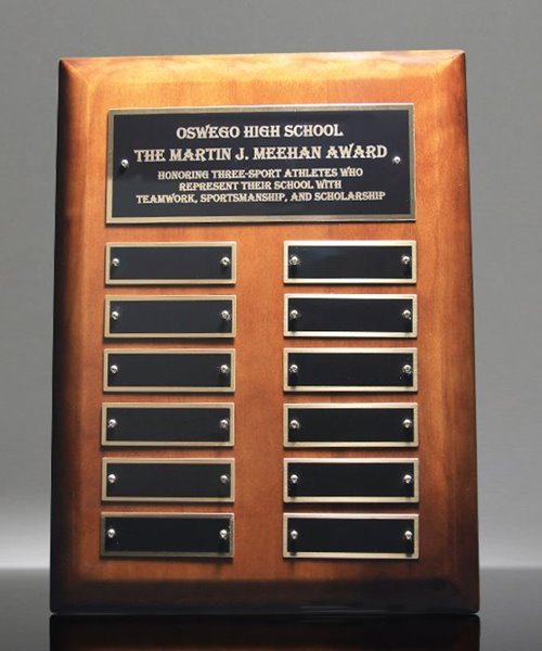 Picture of High Gloss Walnut Perpetual Name Plaque