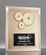 Picture of Golden Gears Glass Plaque - Gold Mirror