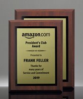 Picture of Sublimated Walnut Finish Plaque