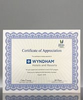 Picture of Custom Blue Border Certificate