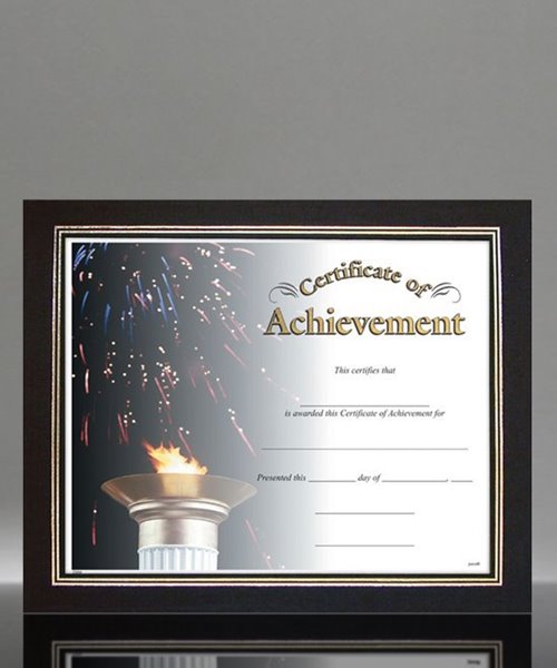 Picture of Black Linen Certificate Frame