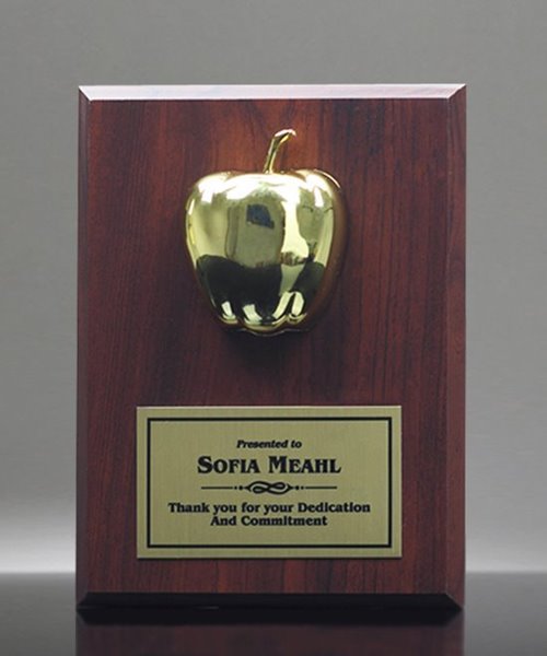 Picture of Gold Apple Plaque