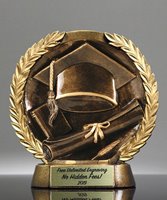 Picture of Bronzestone Graduation Trophy