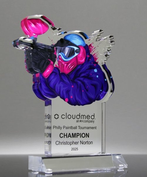 Picture of Acrylic Paintball Trophy