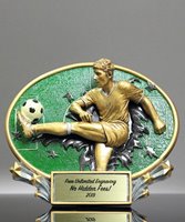 Picture of 3D Xplosion Soccer Resin Trophy - Male