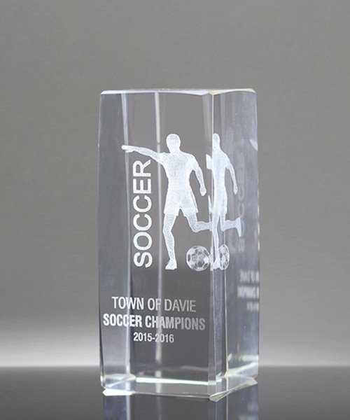 Picture of Soccer 3-D Sports Crystal