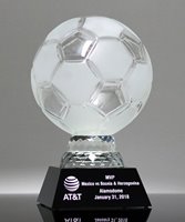 Picture of Crystal Soccer Ball Award - Sandblasted