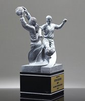 Picture of Dual-Action Female Soccer Trophy - Large