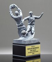 Picture of Dual-Action Male Soccer Trophy - Medium