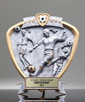 Picture of Soccer Shield Trophy Resin - Female