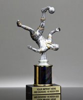 Picture of Platinum Bicycle Kick Soccer Trophy