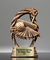 Picture of Goldtone Longest Putt Golf Trophy