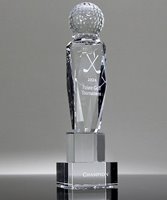 Picture of Majestic Golf Crystal Trophy