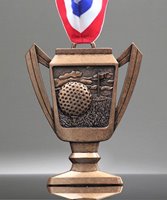 Picture of Golf Trophy Cup Medals - Bronze