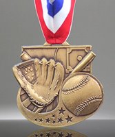 Picture of Baseball Star-Blast Medal