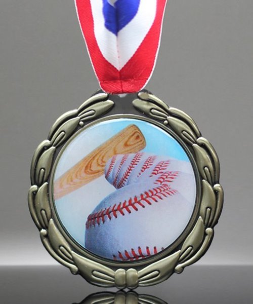 Picture of Epoxy-Domed Baseball Medals - Ball Theme