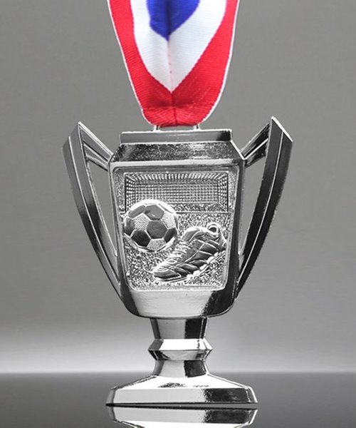 Picture of Soccer Trophy Cup Medals - Silver