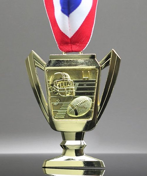 Picture of Football Trophy Cup Medals - Gold