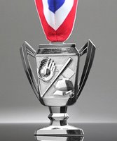 Picture of Baseball Trophy Cup Medal - Silver