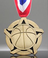 Picture of Super Star Basketball Medal