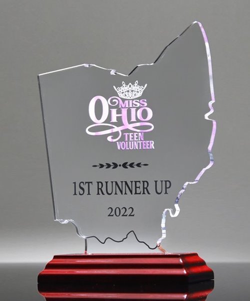 Picture of State of Ohio Acrylic Award